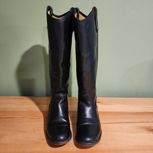Frye Women's Melissa Button Riding Boots Equestrian Leather Boots Black sz 6 - Picture 7 of 14
